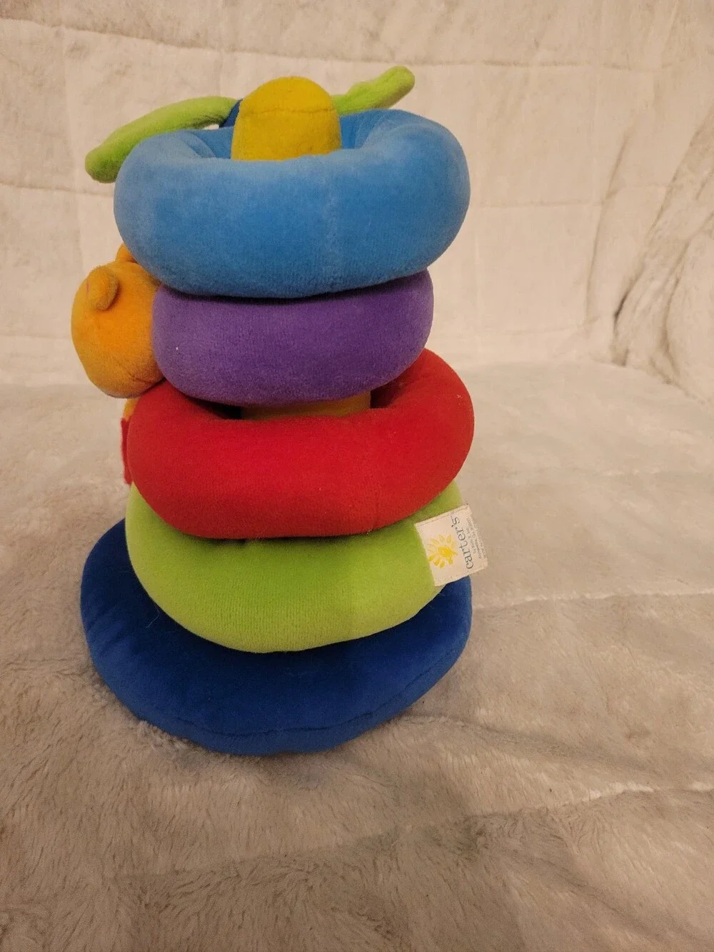 Carter's Plush Stacking Animal Rings - Blue, Green, Purple, Red, Yellow, Orange